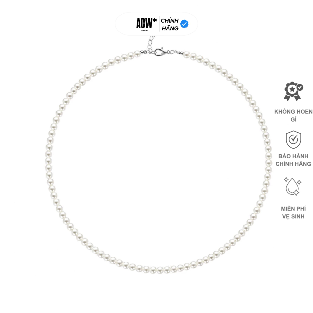 Vòng cổ ngọc trai giả bản nhỏ Access - Access Original Pearl Necklace