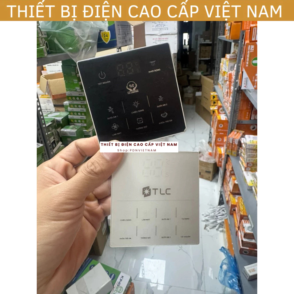 (Nhắn tin trước khi đặt) Điều khiển từ xa cho Quạt Sưởi Âm Trần TLC Lighting, phụ kiện quạt sưởi TLC