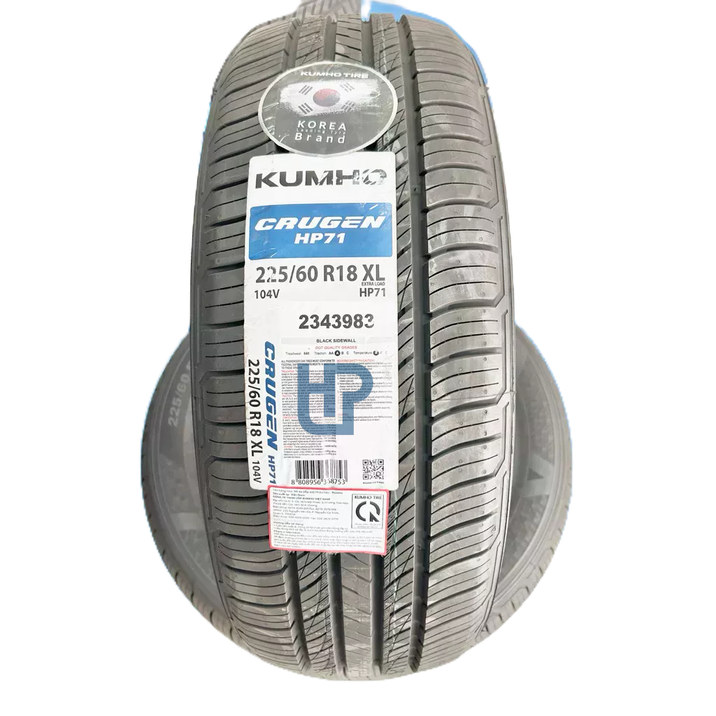 Lốp ô tô Kumho Crugen HP71 225/60 R18 XL 104V - Chính hãng BH 5 năm (225/60R18, 225 60 R18)