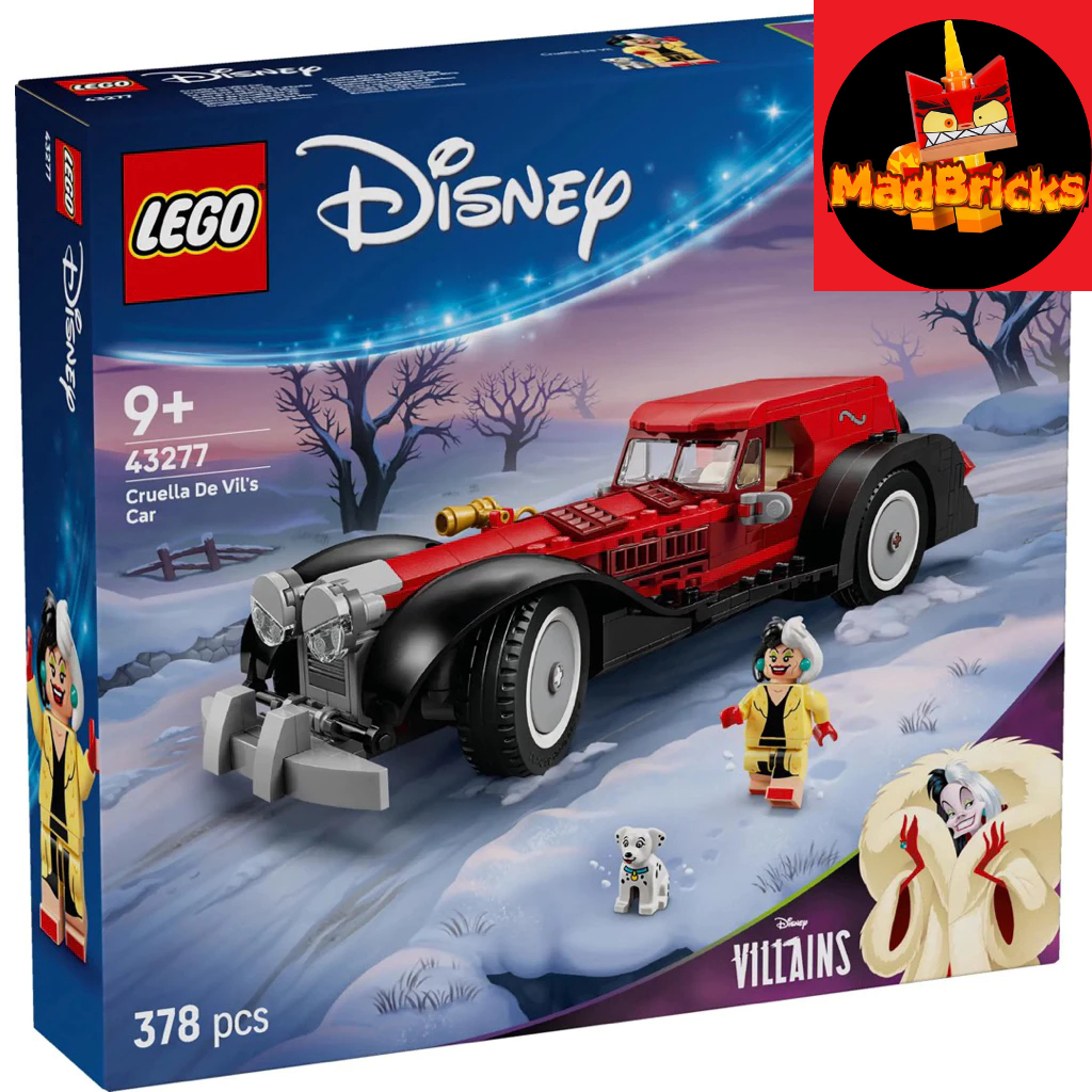 (HÀNG CÓ SẴN )  Cruella De Vil's Car LEGO 43277 | Disney™