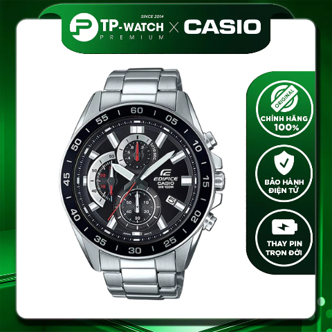 Đồng hồ nam dây thép Casio Edifice EFV-550D-1AVUDF Chống nước 100m | Edifice EFV-550D-1A