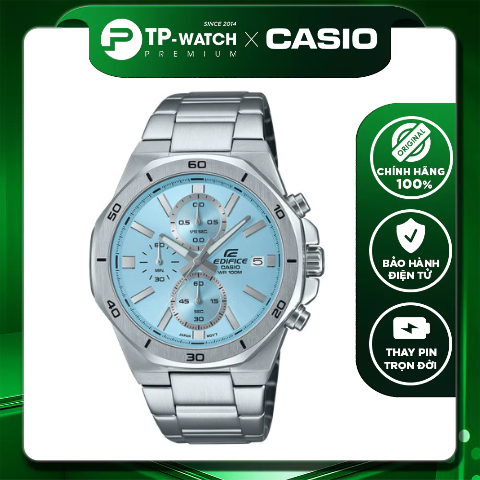 Đồng Hồ Nam Dây Thép Casio Edifice EFV-640D-2B Chống nước 100m | EFV-640D-2BVUDF