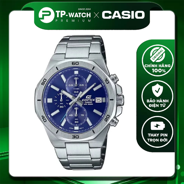 Đồng Hồ Nam Dây Thép Casio Edifice EFV-640D-2A Chống nước 100m | EFV-640D-2AVUDF
