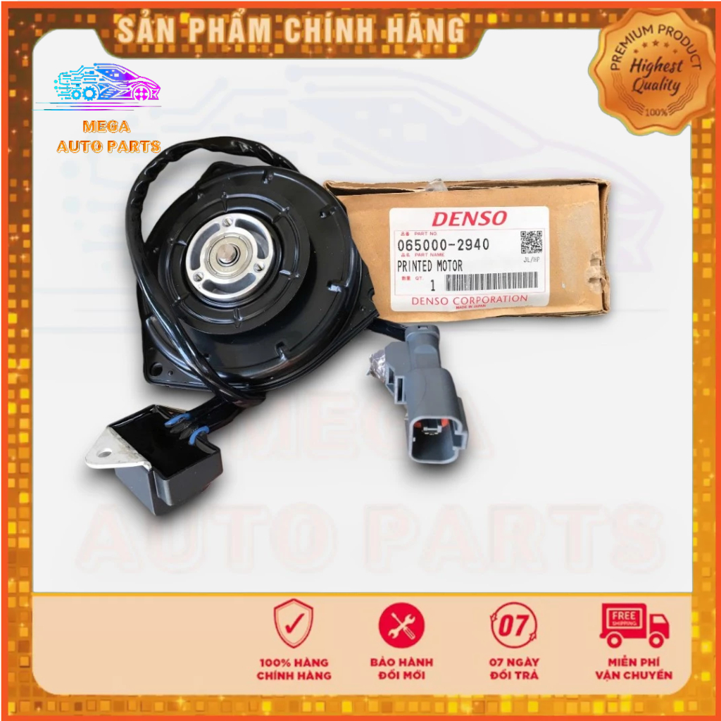 Mô tơ quạt giàn nóng có tụ Honda Civic 2006-2010 | Honda CRV 2007-2010 . Mã 065000-2940