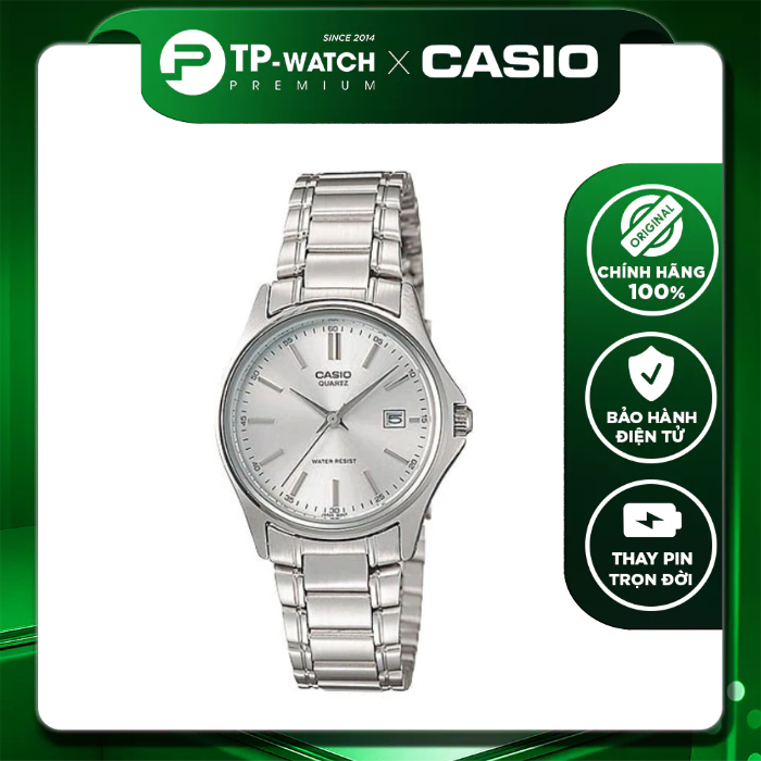 Đồng hồ nữ dây thép Casio LTP-1183A-7ADF size nhỏ 28.5mm | Casio nữ LTP-1183A-7A
