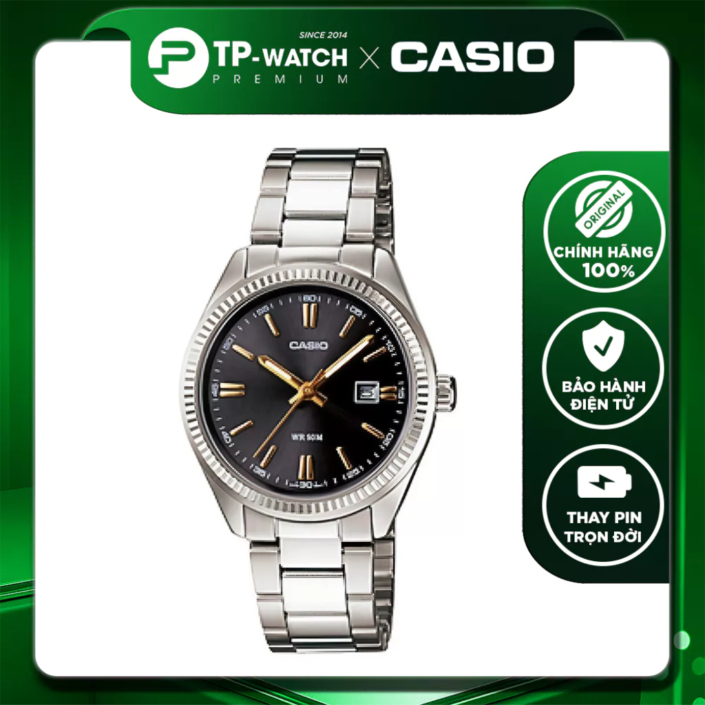 Đồng hồ nữ dây thép Casio LTP-1302D-1A2VDF size 30.2mm | Casio nữ LTP-1302D-1A2