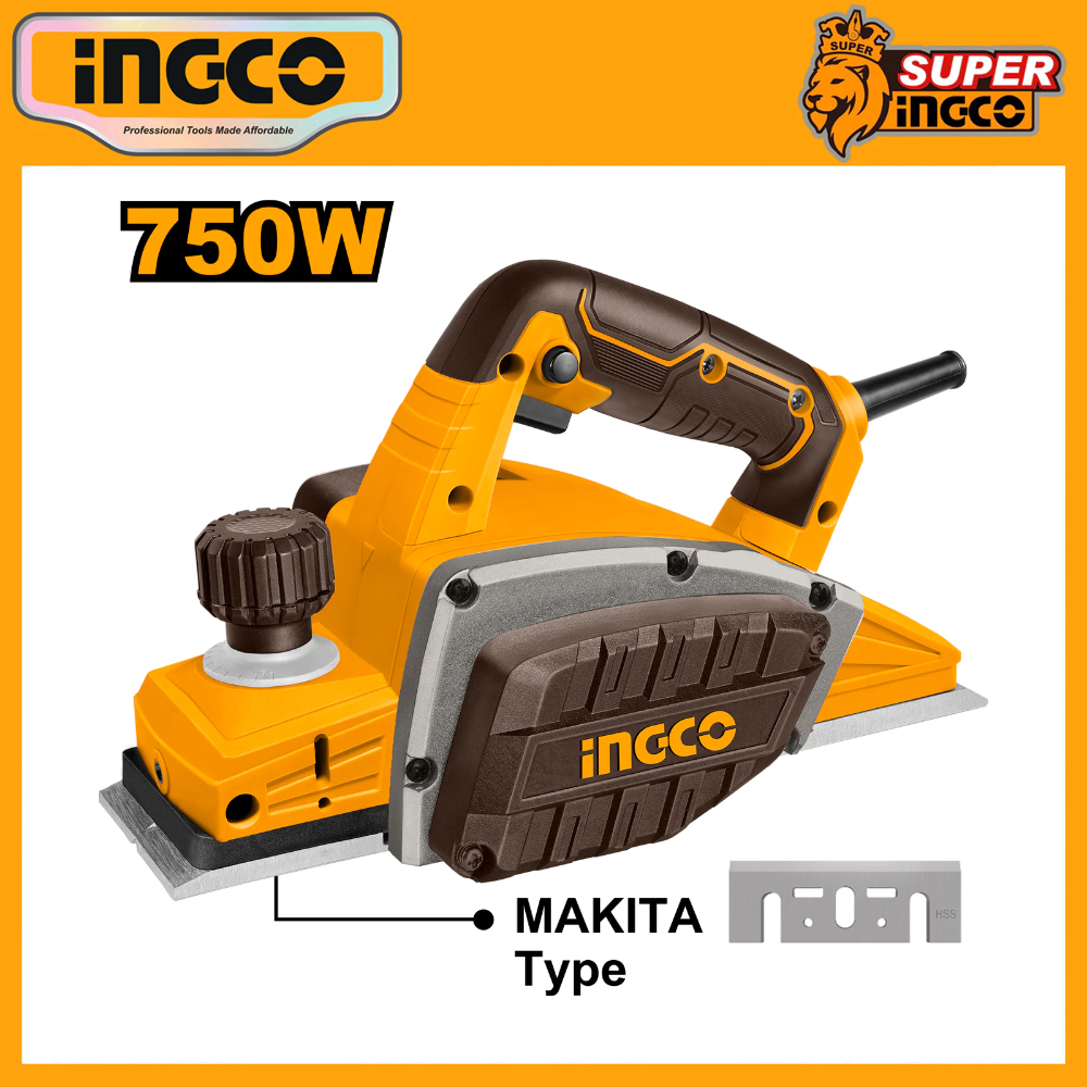 Máy bào gỗ dùng điện 750W,550W - 82m Ingco PL7508/PL5508