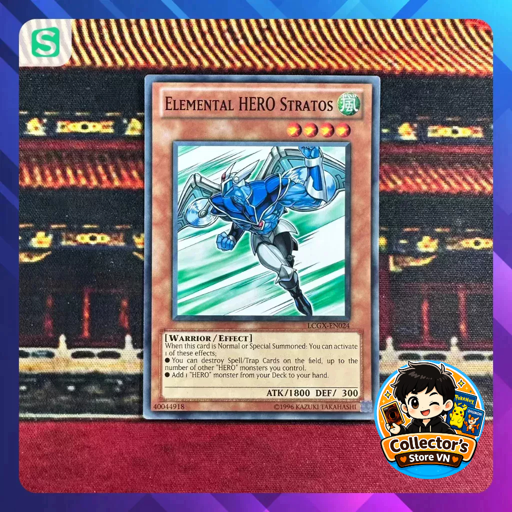 Yugioh Card (UK) - LCGX-EN024; Elemental HERO Stratos; common; Unlimited