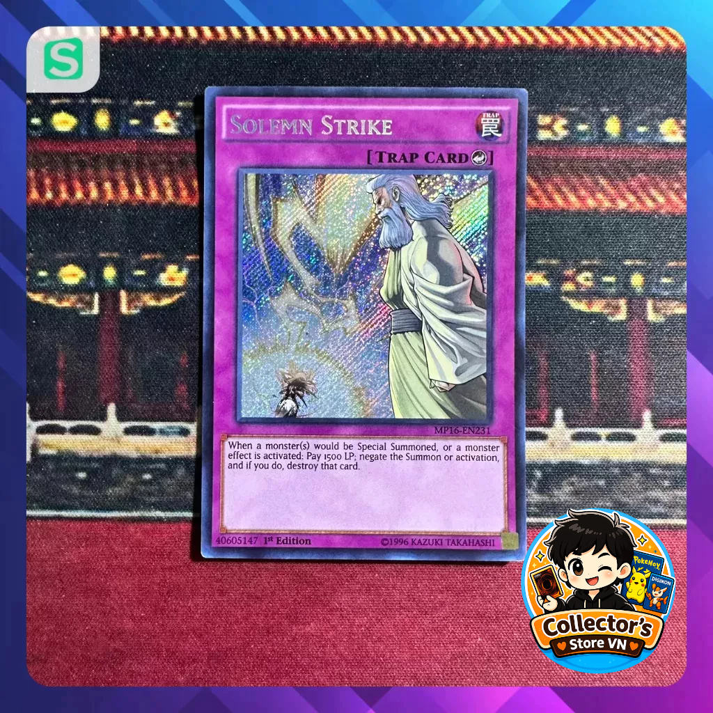 Yugioh Card (US) - MP16-EN231; Solemn Strike; ScR; 1st Edition