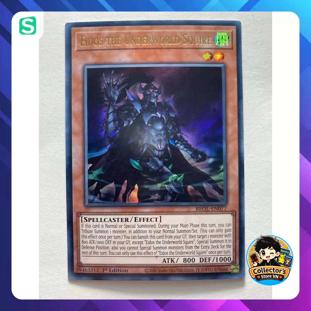 Thẻ bài YugiOh (UK) -  BROL EN077: EIDOS THE UNDERWORLD SQUIRE (ULTRA RARE)