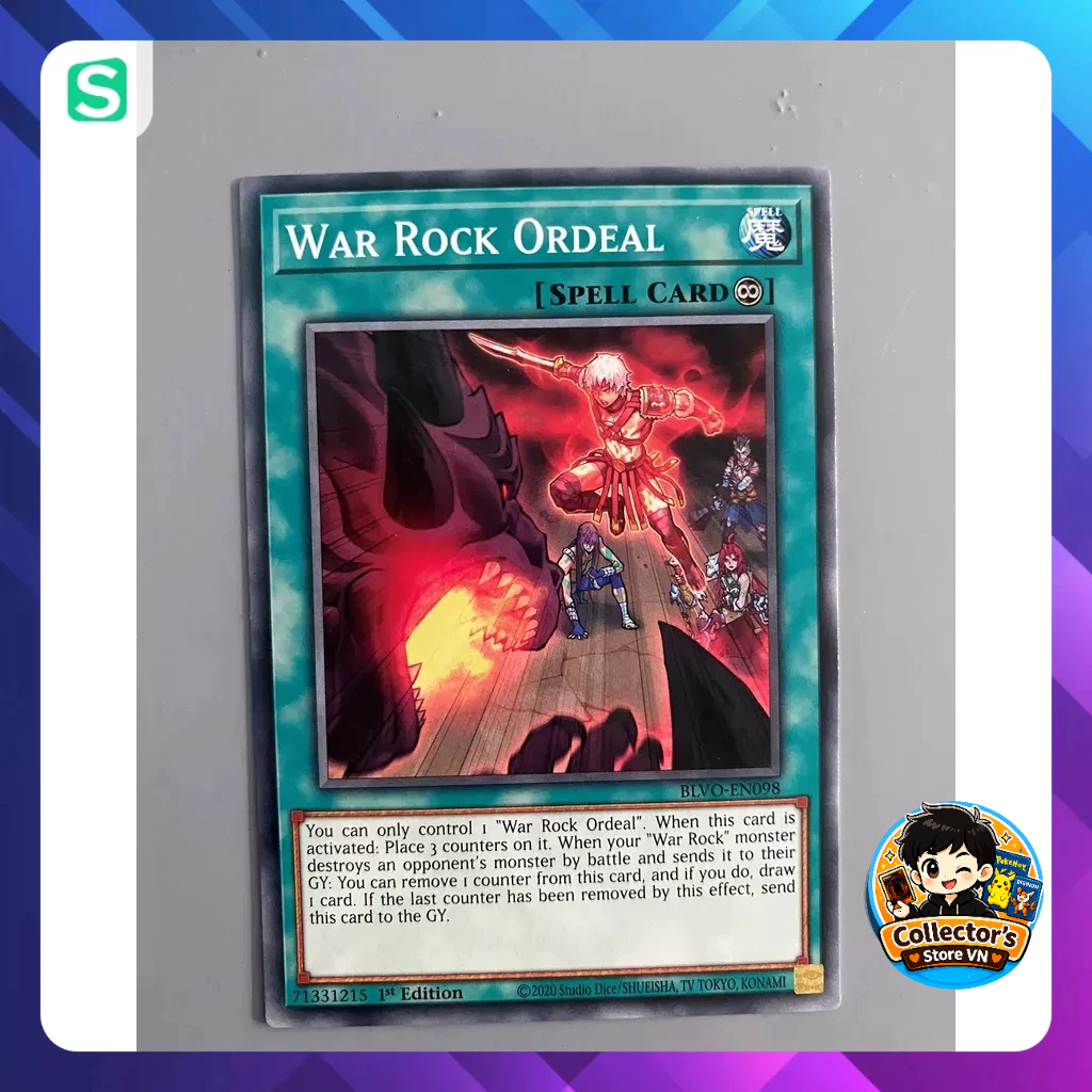 Yugioh Card (UK) - BLVO-EN098; War Rock Ordeal; COMMON