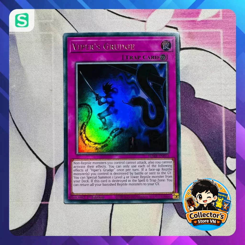 Yugioh Card (UK) - BLMR-EN022; Viper's Grudge