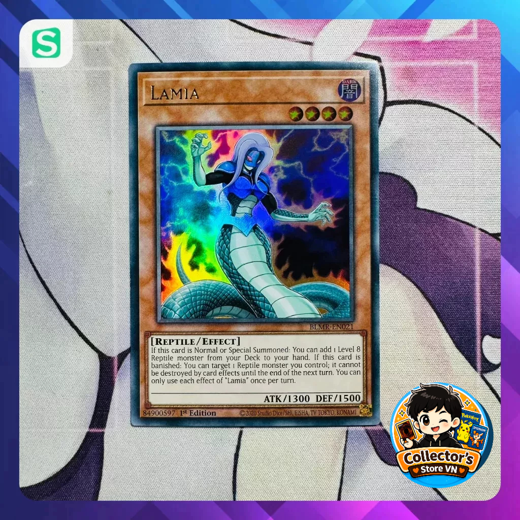 Yugioh Card (UK) - BLMR-EN021; Lamia