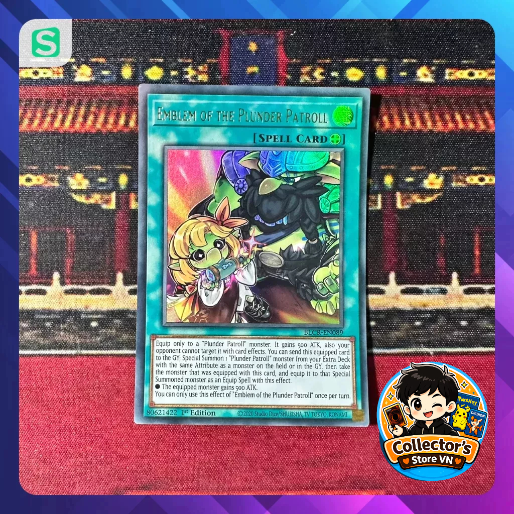 Yugioh Card (UK) - BLCR-EN089; Emblem of the Plunder Patroll