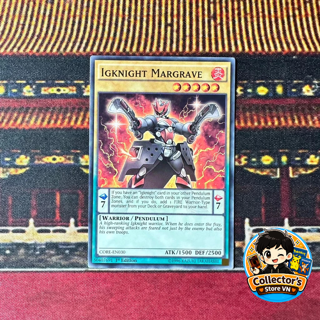 Yugioh Card (UK) - CORE-EN030; Igknight Margrave; Common