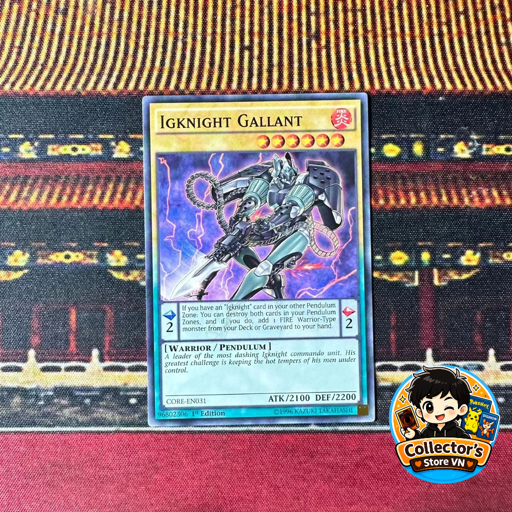 Yugioh Card (UK) - CORE-EN031; Igknight Gallant; Common