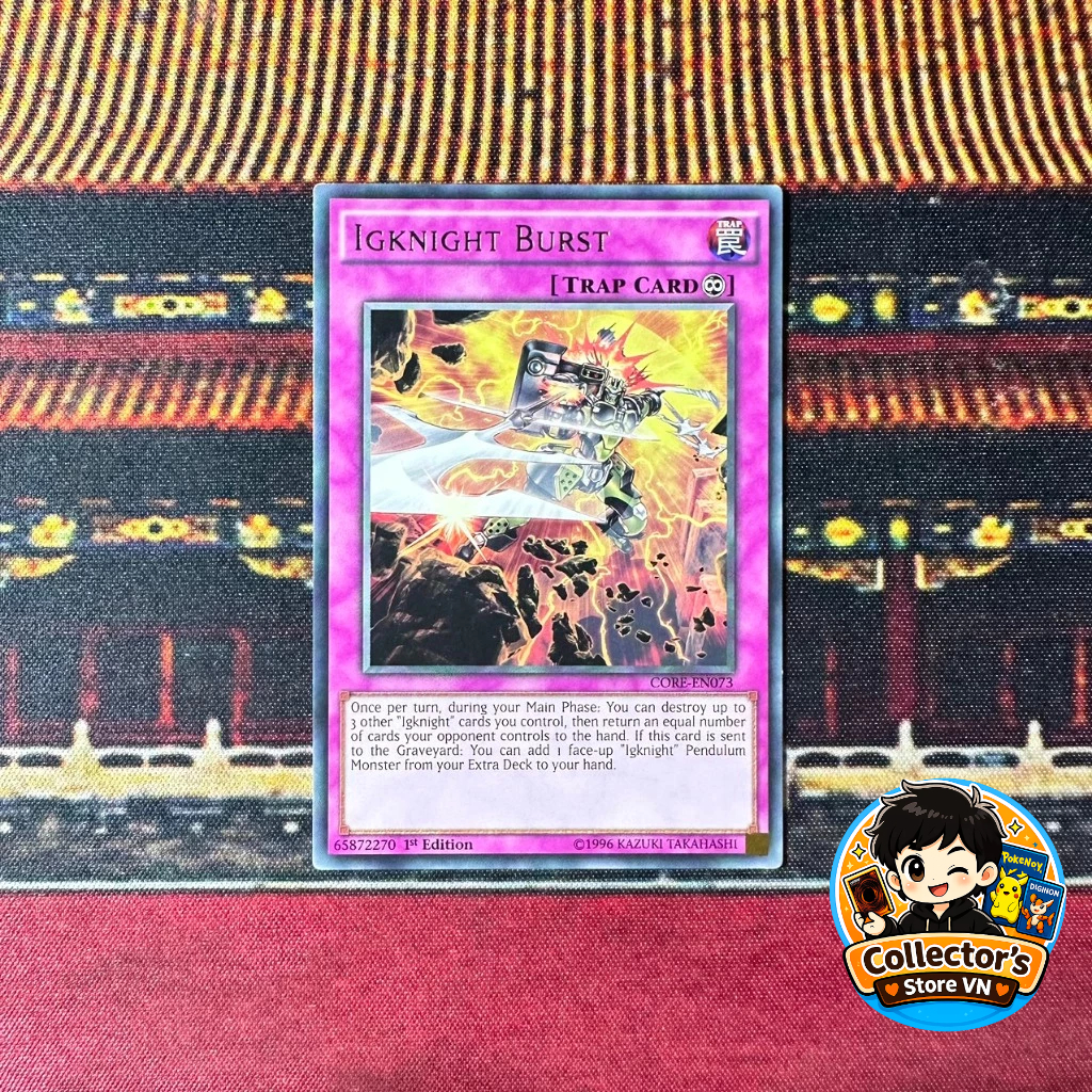 Yugioh Card (UK) - CORE-EN073; Igknight Burst; Rare