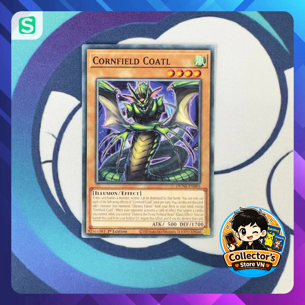 Yugioh Card (UK) - DUNE-EN005; Cornfield Coatl; Common