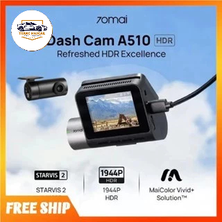 Camera hành trình 70mai A510 cảnh báo an toàn ADAS, 4G, GPS, độ phân giải 3K HDR sắc nét
