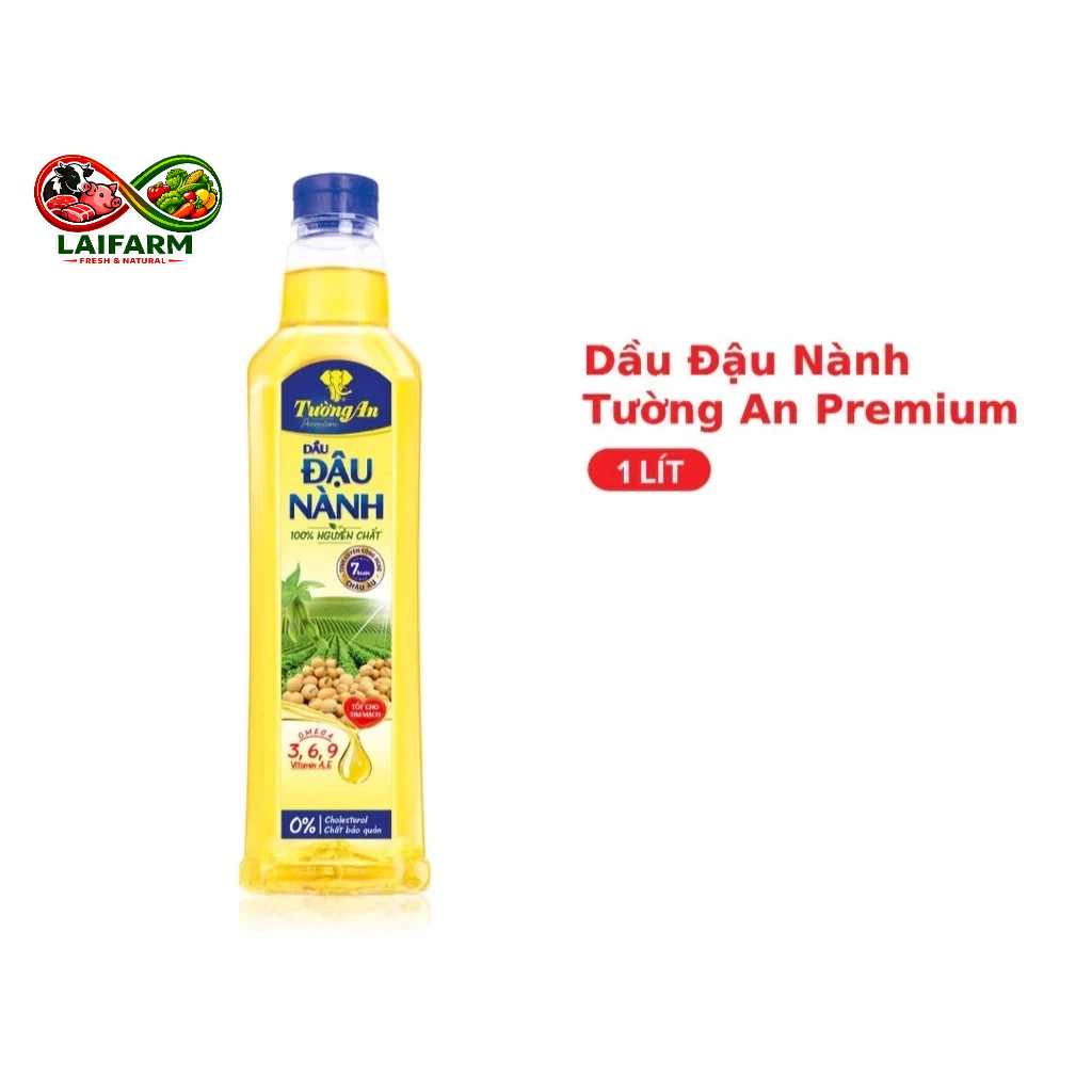 [Laifarm] Dầu Đậu Nành Tường An Premium 1L-1L