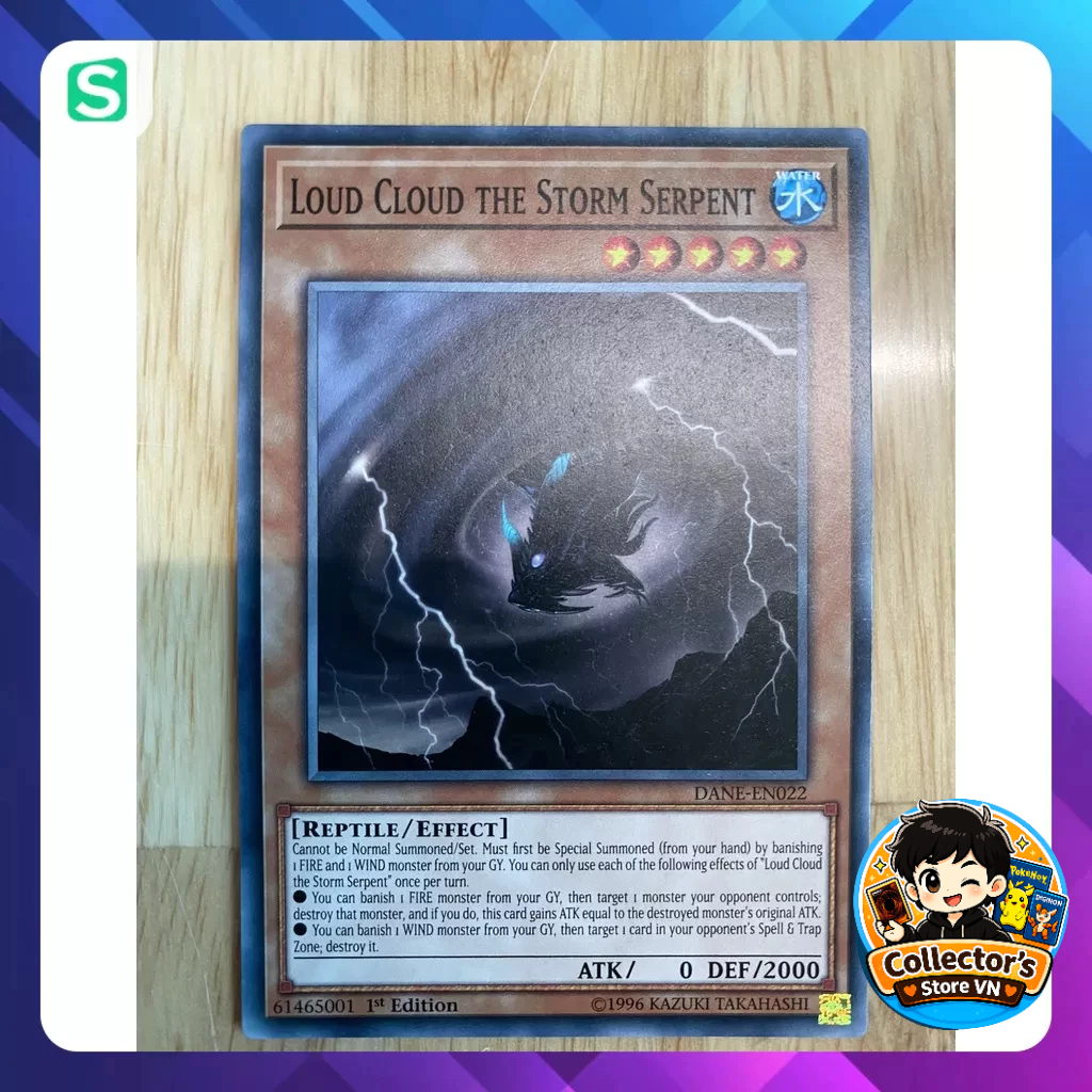 Yugioh Card (UK) - DANE-EN022 - Loud Cloud the Storm Serpent