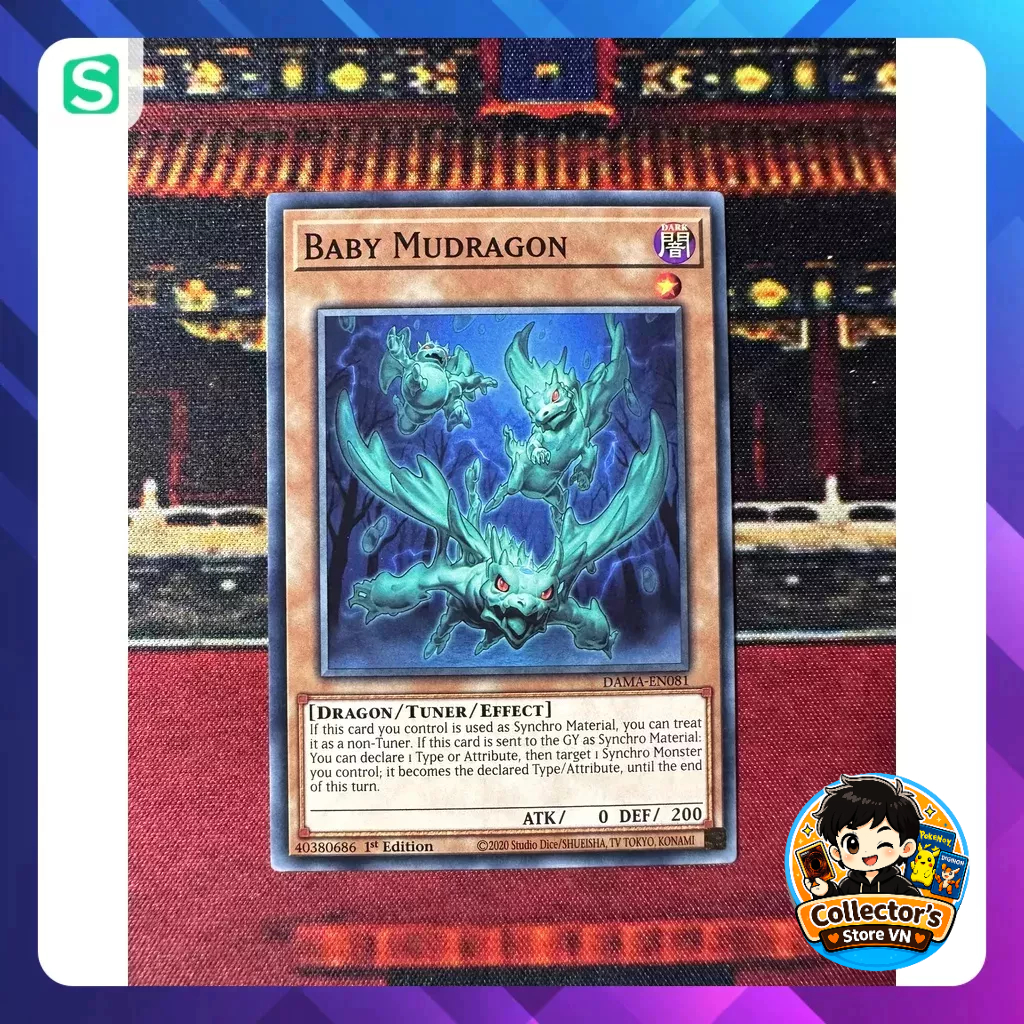 Yugioh Card (UK) - DAMA-EN081; Baby Mudragon; Common