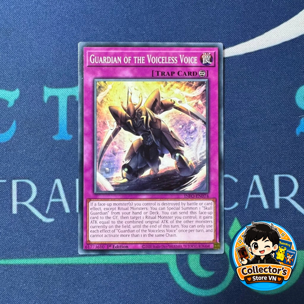 Yugioh Card - INFO-EN074; Guardian of the Voiceless Voice; Common