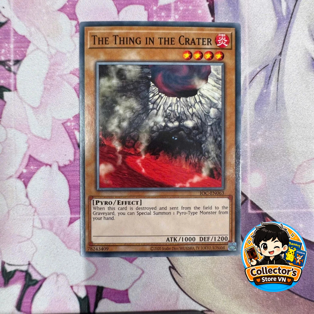 Yugioh Card - IOC-EN063; The Thing in the Crater; C