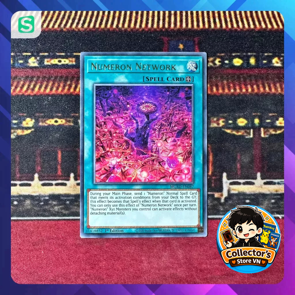 Yugioh Card (UK) - MGED-EN087; Numeron Network; Rare