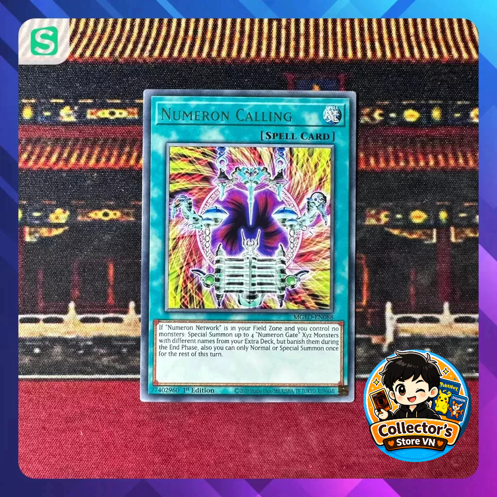 Yugioh Card (UK) - MGED-EN088; Numeron Calling; Rare