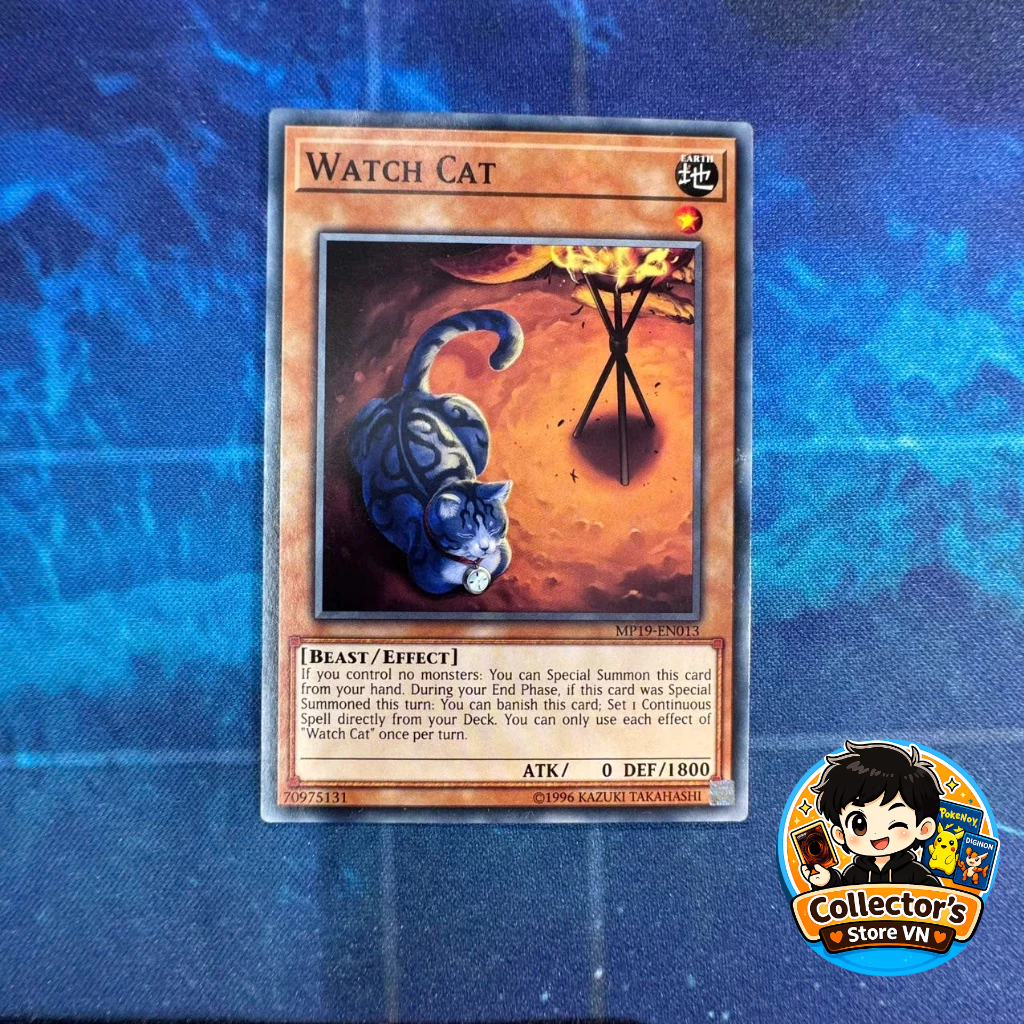 Yugioh Card (UK) MP19-EN013; Watch Cat; Common (Unli)