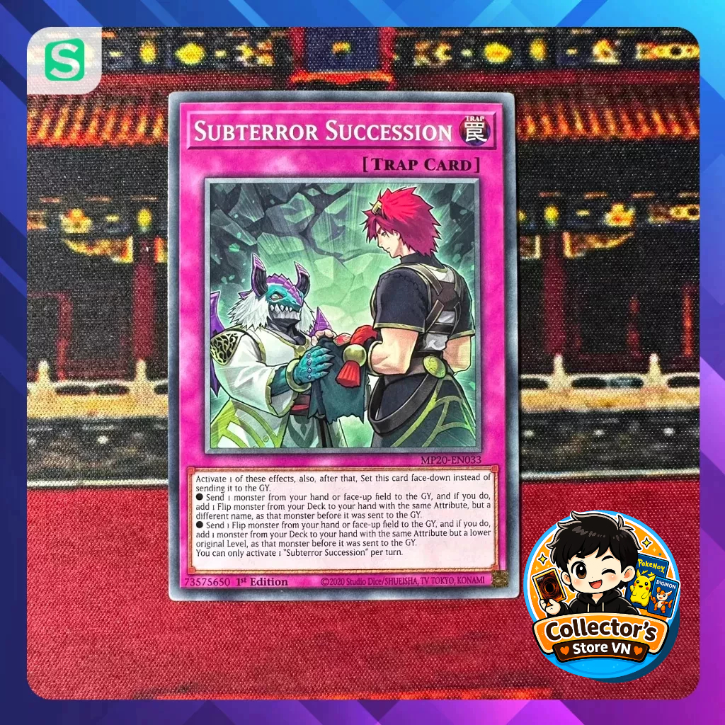 Yugioh Card (UK) MP20-EN033; Subterror Succession; Common