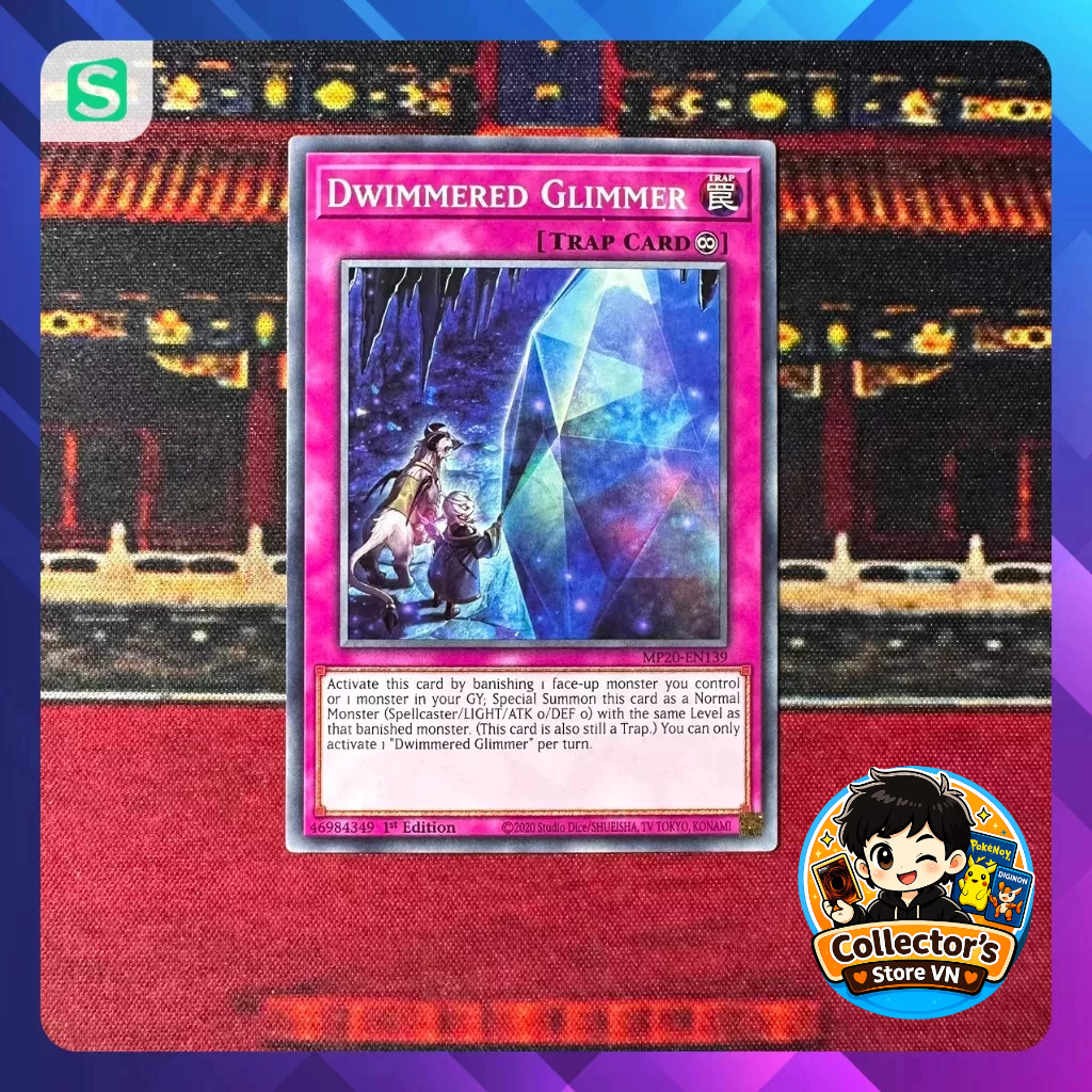 Yugioh Card (UK) MP20-EN139; Dwimmered Glimmer; Common