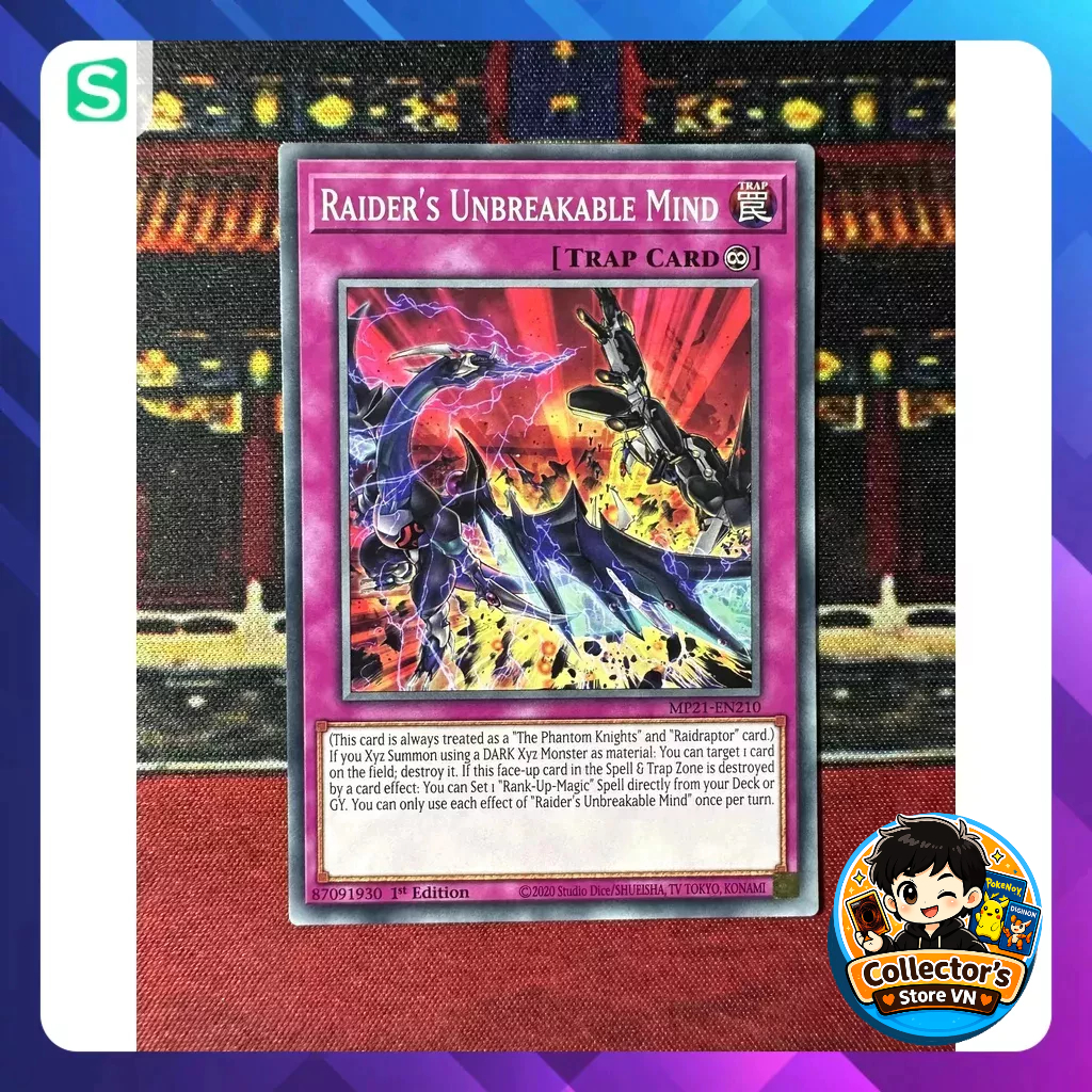 Yugioh Card (UK) - MP21-EN210; Raider's Unbreakable Mind; Common