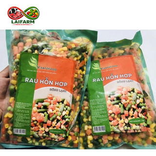 [Laifarm] Set 2Kg Rau củ hỗn hợp tiện lợi làm cơm chiên, soup,...