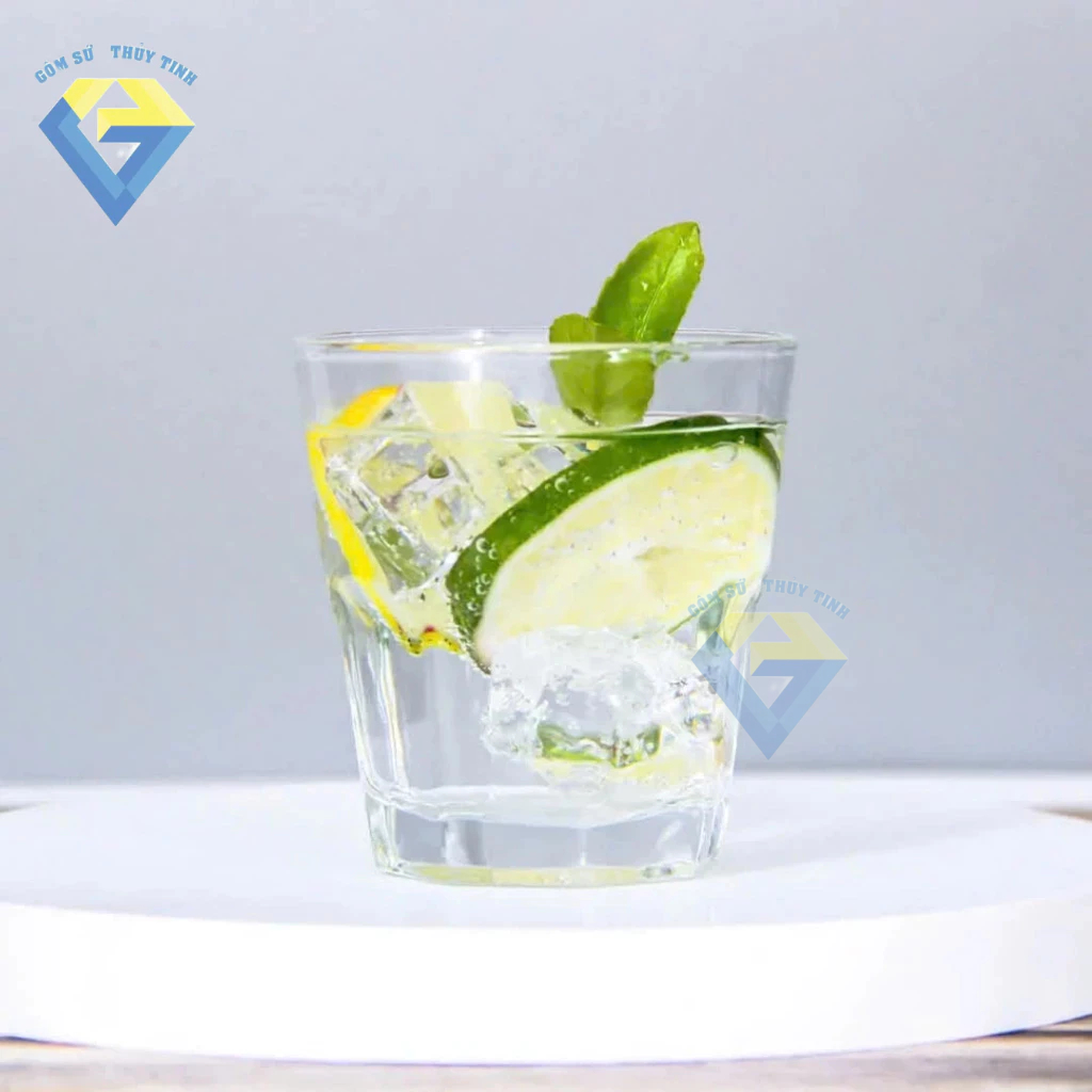 Bộ 12 ly thuỷ tinh TSL9.5 270ml / 12 ly thuỷ tinh 8 góc ly uống trà , uống cafe / ly INDO