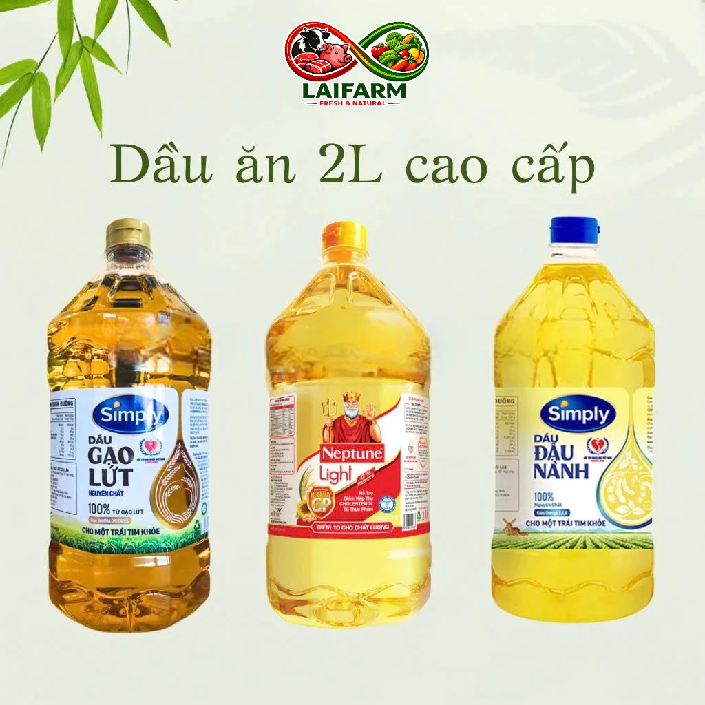 [Laifarm] Dầu ăn Simply chai 2L