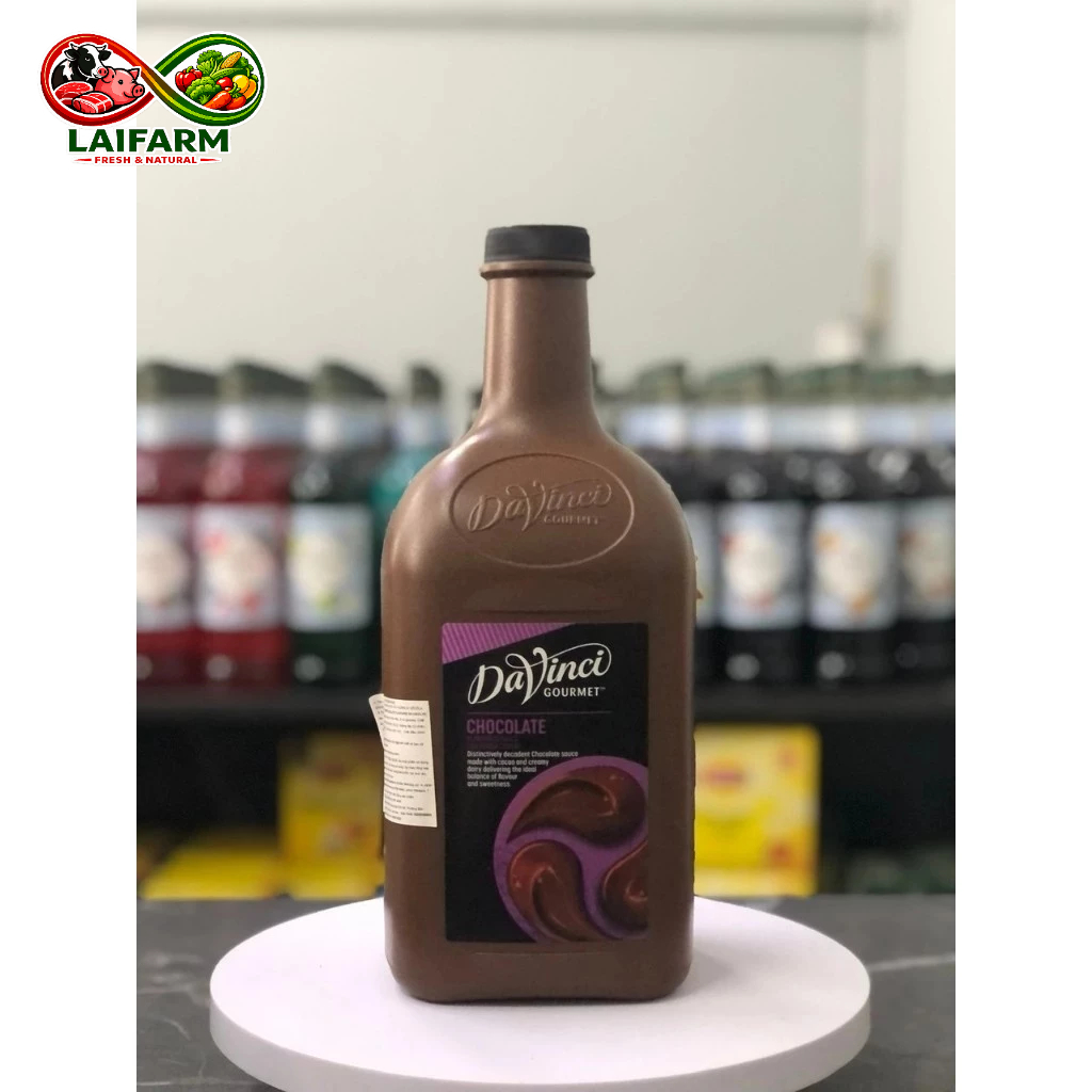 [Laifarm] SỐT DAVINCI SOCOLA ĐEN - BÌNH 2 LÍT - CHOCOLATE SAUCE DAVINCI GOURMET