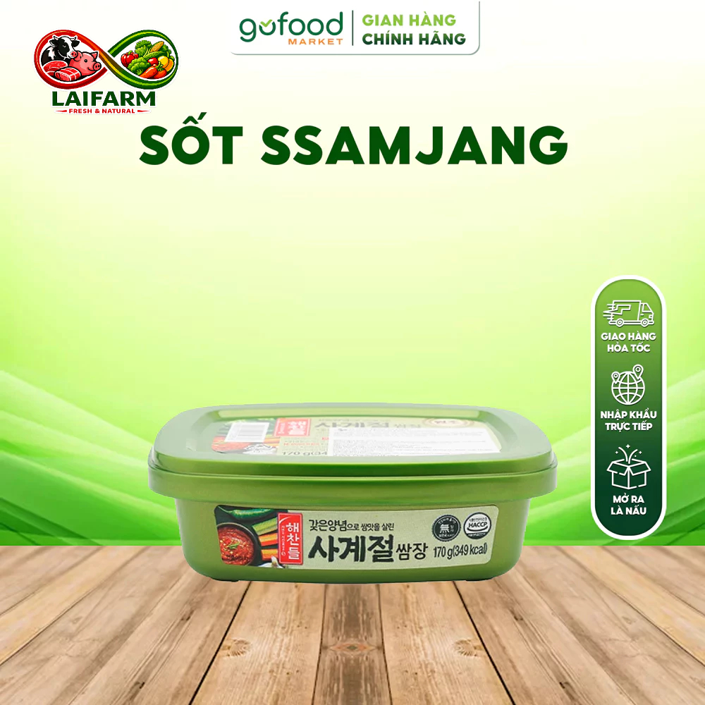 [Laifarm] GOFOOD - Tương Chấm Thịt Ssamjang 170g Hàn Quốc - Tương Đậu Ssamjang Hàn Quốc Chấm Thịt Nư