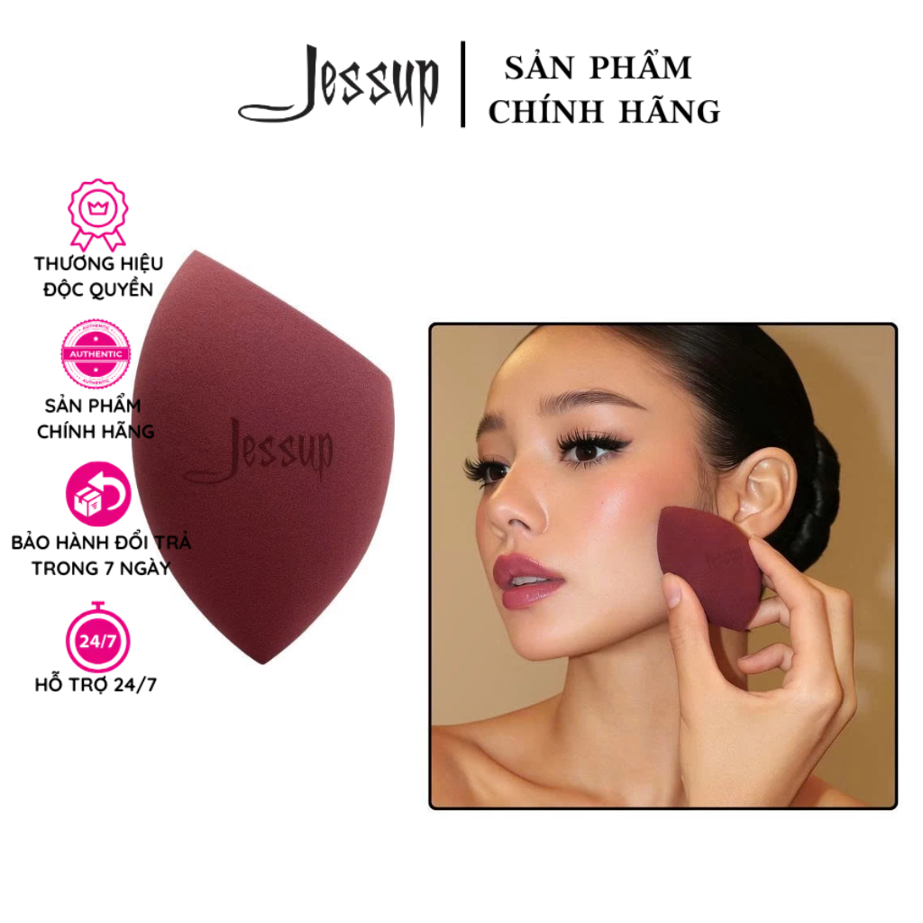 Bông mút tán kem nền độ đàn hồi cao vát xéo 1 nên JESSUP miracle foundation concealer J05