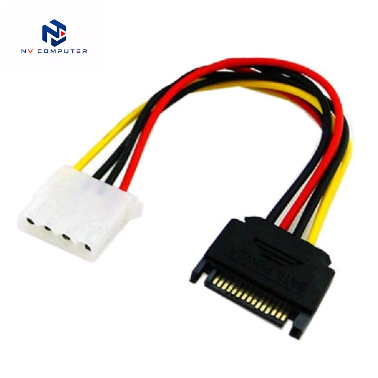 Combo 3 Cáp nguồn chuyển đổi SATA sang IDE 4Pin Molex- SATA 15PIN MALE TO MOLEX 4PIN FEMALE