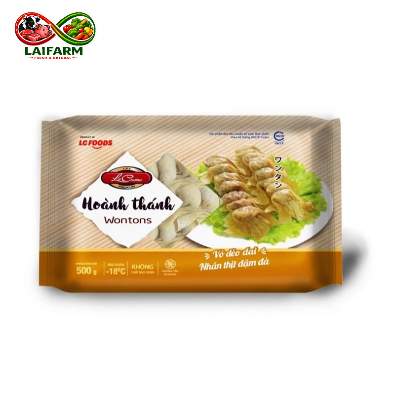 [Laifarm - Hỏa tốc HN] 500G HOÀNH THÁNH LC FOOD