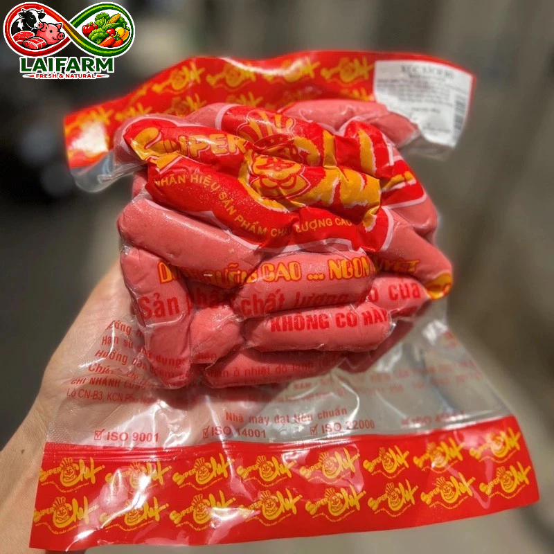 [Laifarm] XÚC XÍCH RỐI ĐỎ CP - ĐỒ ĂN VẶT CHẾ BIẾN NHANH, THẢ LẨU, XIÊN QUE TIỆN LỢI