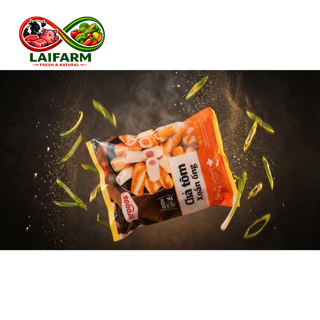 [Laifarm - Hỏa tốc HCM] LC FOOD  500G TÔM XOẮN ỐNG LC