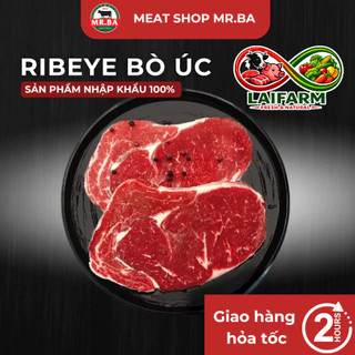 [Laifarm] [HỎA TỐC HCM] 500g Thăn lưng bò Úc - Cube roll