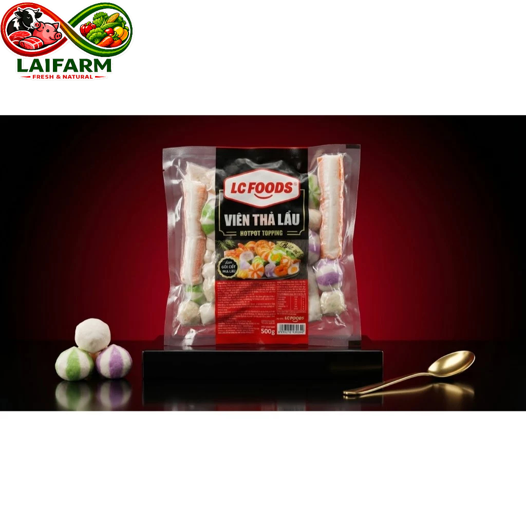 [Laifarm - Hỏa tốc HCM] LC FOOD 500G VIÊN THẢ LẨU HỖN HỢP BÁT VỊ LC