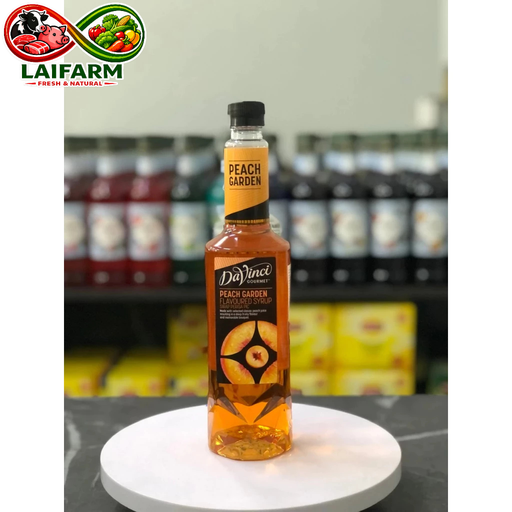 [Laifarm] SYRUP DAVINCI ĐÀO (CÓ CHAI CHIẾT LẺ) - PEACH GARDEN DAVINCI GOURMET SYRUP