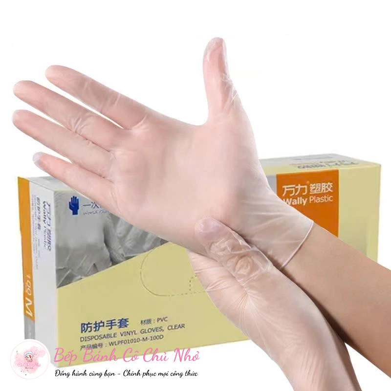Hộp 100 Chiếc Găng Tay Đen Cao Su Không Bột Bao Tay Cao Su
