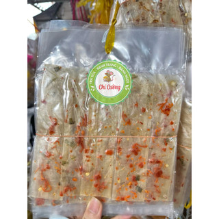 Dẻo Tôm/Dẻo Ớt Cuộn Hành Phi/Bò Đỏ/Ruốc (xâu 10 bịch)