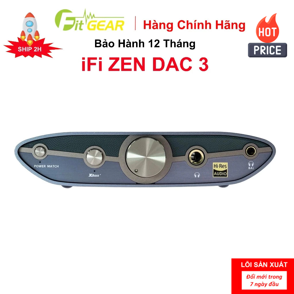Bộ Giải Mã Desktop DAC/AMP iFi ZEN DAC 3 - Bảo Hành 12 Tháng Chính Hãng - FG2